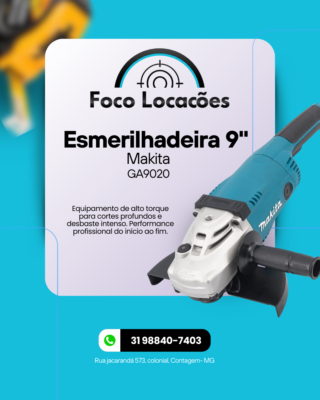 Esmerilhadeira 9" Makita GA9020