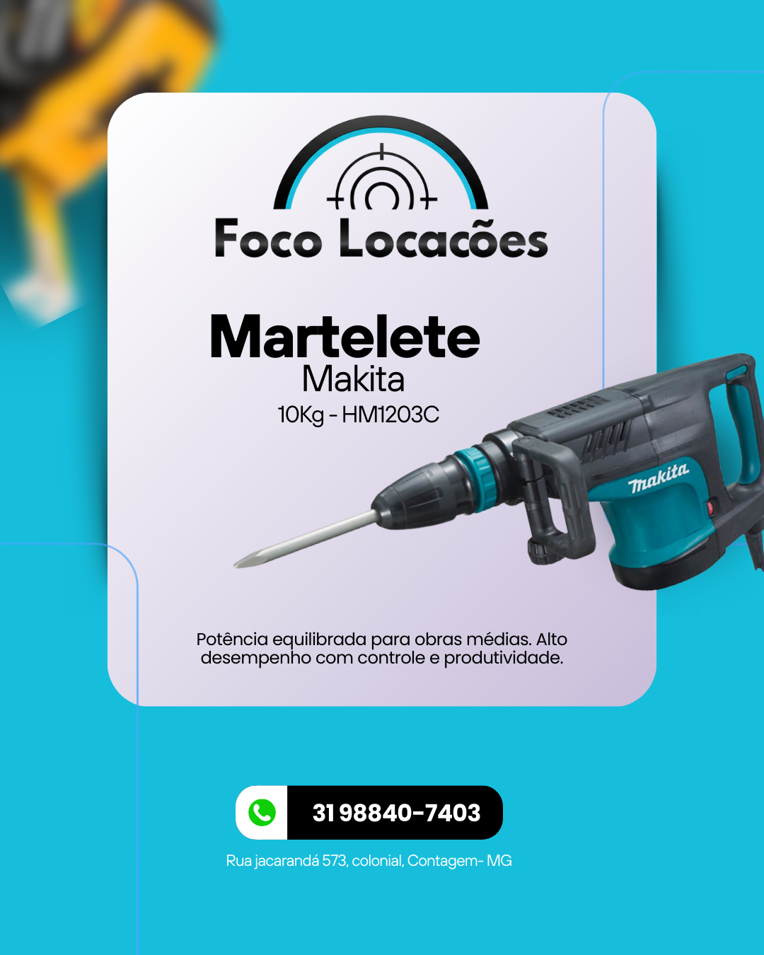 Martelete 10kg Makita HM1203C