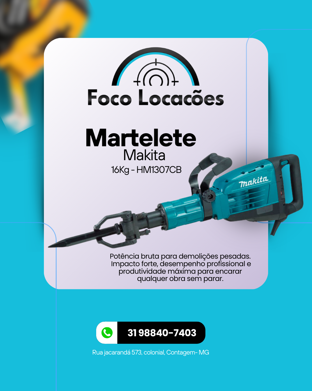 Martelete 16kg Makita HM1307CB