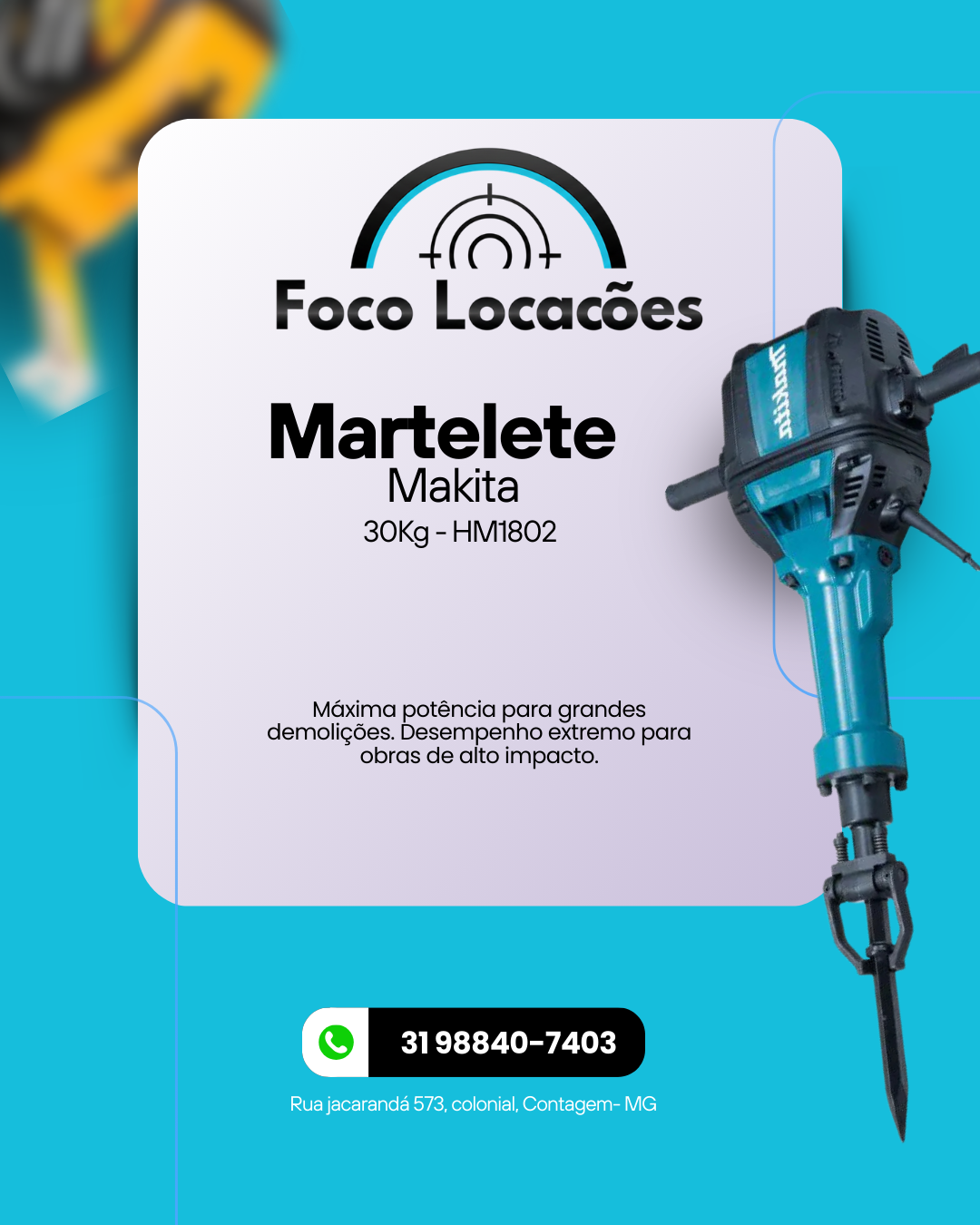 Martelete 30kg Makita HM1802