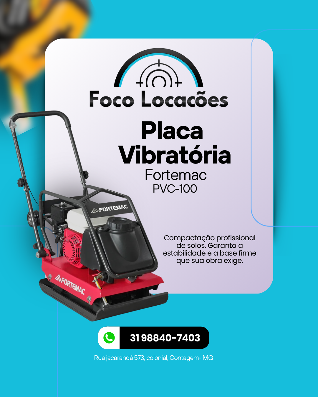Placa Vibratória Fortemac PVC-100
