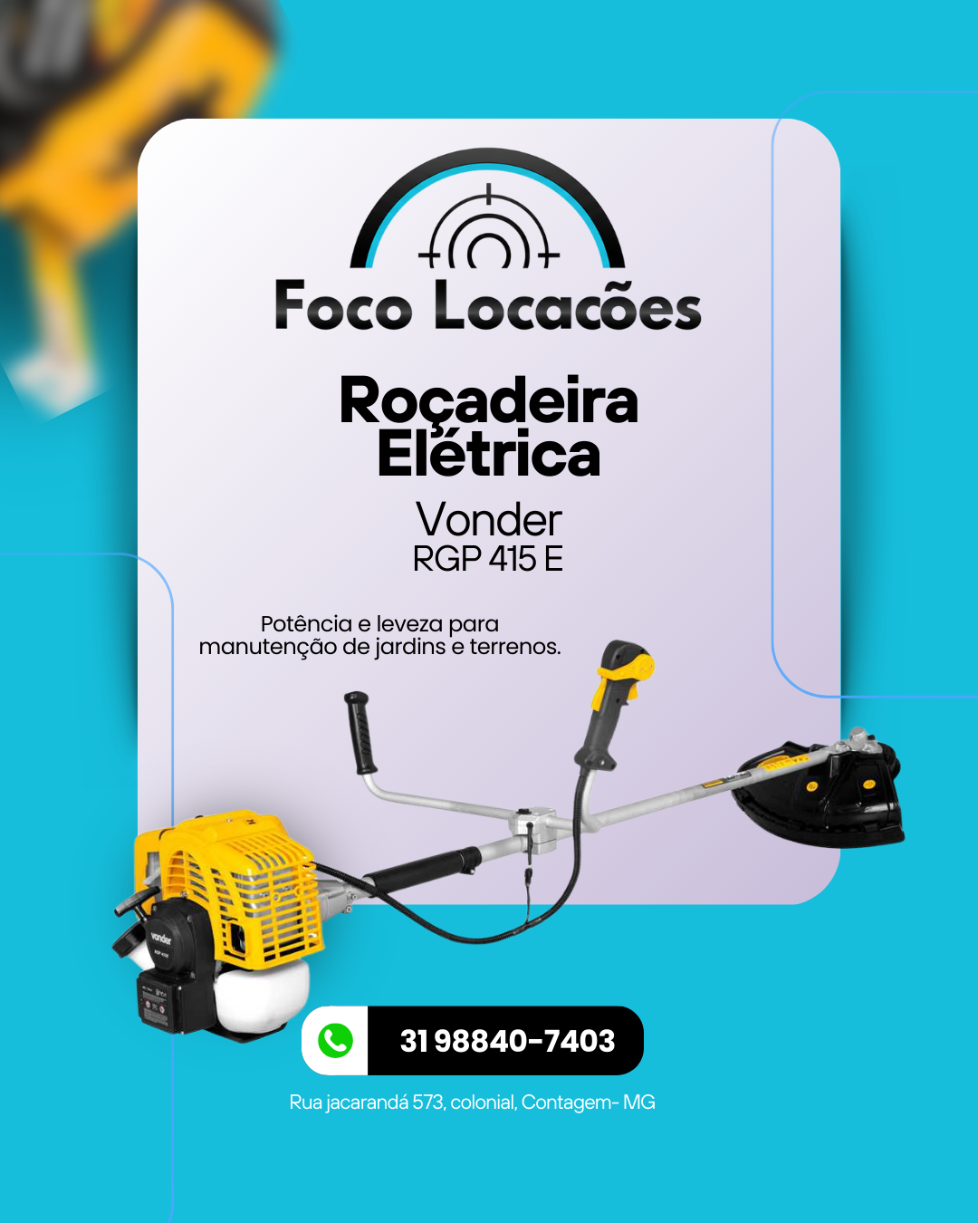 Roçadeira Elétrica Vonder RGP 415 E
