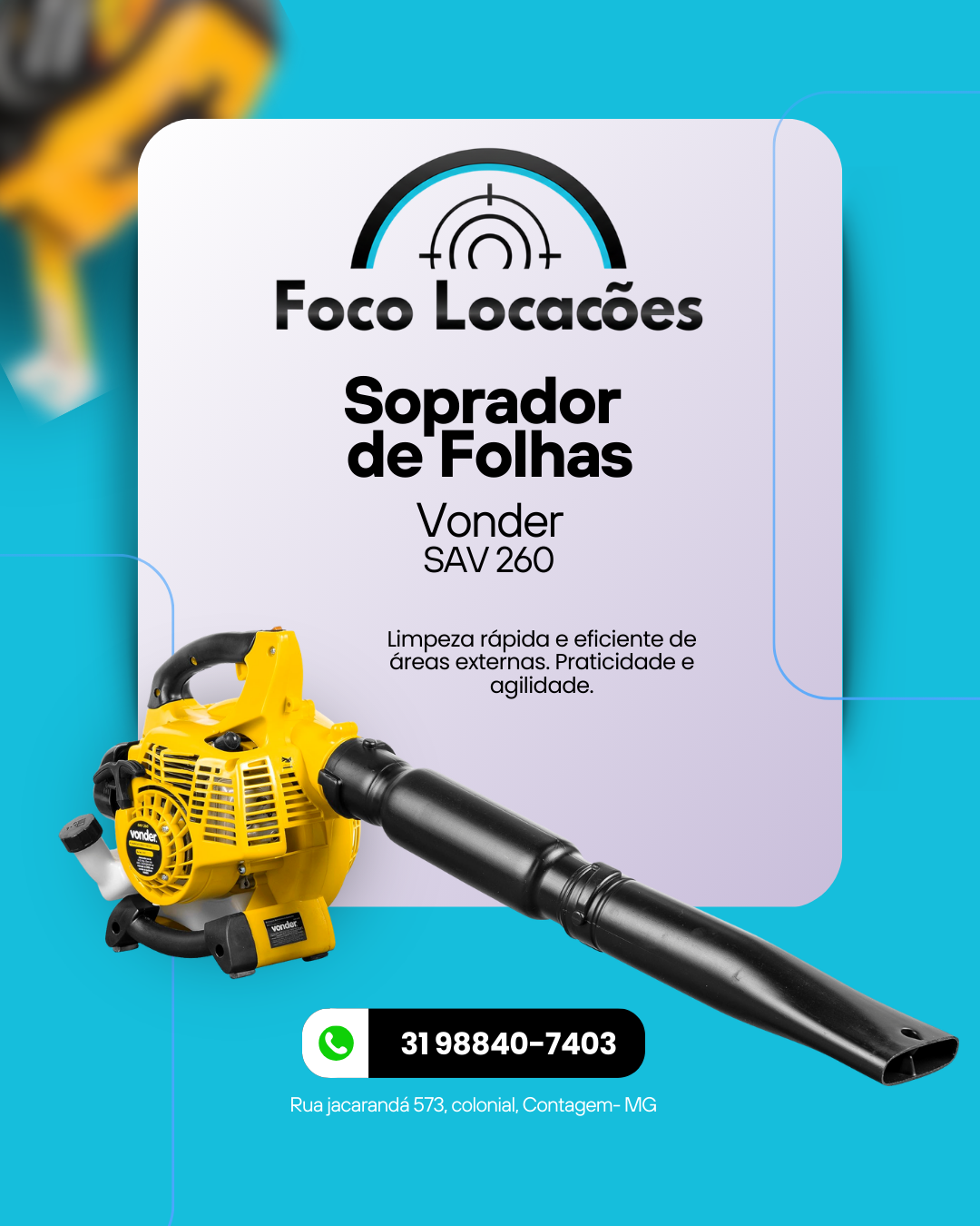 Soprador de Folhas Vonder SAV 260