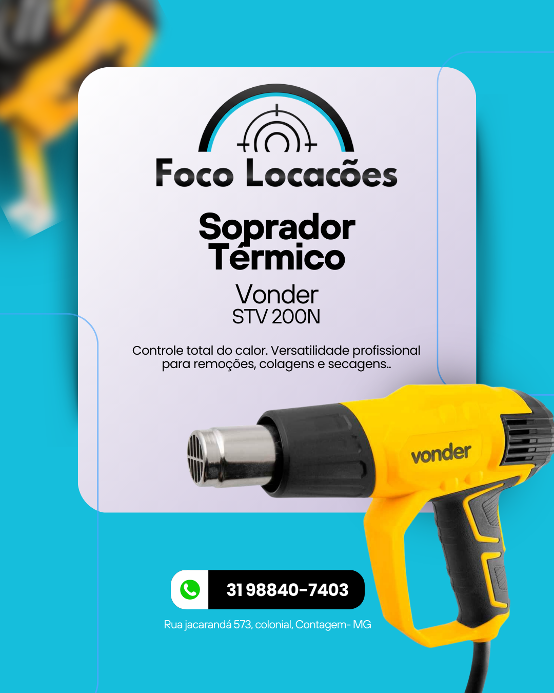 Soprador Térmico Vonder STV 200N